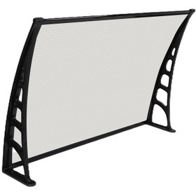 Resim Genel Markalar Crocus Kapı Pencere Üstü Pratik Sundurma 80x120 Cm - Şeffaf 