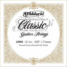 Resim Daddario D'Addario J3001 Klasik Gitar Tek Tel (Normal Tension - Naylon) 