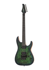 Resim Schecter C-6 Pro FR Elektro Gitar (Aqua Burst) 