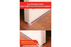 Resim Carlburn Rüzgar Kesici Ses Böcek Toz Önleyici Yalıtım Kapı Pencere Isı Izolasyon Şeffaf Şerit Bant 5mt 3 Adet 