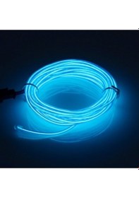 Resim Araç Araba Içi Torpido Ledi Renkli Ip Neon Led 2 Metre Mavi 
