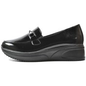 Resim Beety 2237 Deri Siyah Rugan Ortopedik Dolgu Topuk Kadın Ayakkabı Siyah 