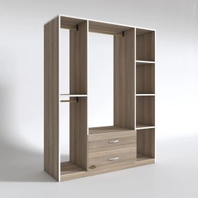 Resim Kenzlife giysi dolabı orhan 175*120*40 crd gardırop 2 çekmeceli 