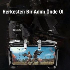 Resim Storemax L1-R1 Telefon Oyun Kolu, 4-6.5inch Telefon Uym, Call Of Duty Oyun Kolu, Gamer Tetik 