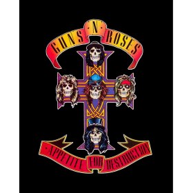 Resim Guns N Roses Appetite For Destruction Büyük Sırt Patch Yama 