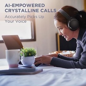 Resim 1MORE SonoFlow SE kulak üstü kulaklık, Bluetooth, aktif gürültü önleyici kulaklık, kablosuz, 70 saat hızlı şarj, mikrofonlu ENC kulaklık, derin bas, EQ ön ayarı 