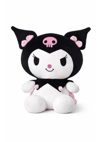 Resim 30 Cm Küçük Boy Kuromi Peluş Oyuncak Siyah Siyah 