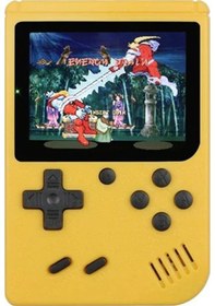 Resim Geekyou Retro 8 Bit El Taşınabilir Oyun Konsolu, 500 Klasik Oyun Ve Tv Bağlantısı İçerir - Sarı Renk 