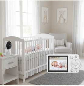Resim Bebek İzleme Kamerası Wifi Gerekmez Ninni Çalma, Ağlama Algılama, Sıcaklık Takibi,çift Yönlü Ses 
