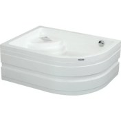 Resim Waco Oturmalı Mini Yarı Oval Küvet 120x90, H43 (Gövde + Metal Ayak + Ön Panel) 