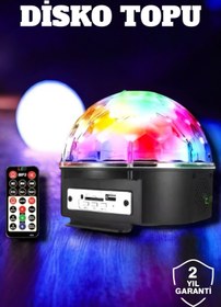 Resim cenk x store Bluetooth ve Uzaktan Kumandalı Çok Renkli Masaüstü Disko Topu 