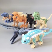Resim Yapı taşları montajı, oyuncaklar, küçük dinozor modelleri, yapboz montajı, Noel hediyeleri 