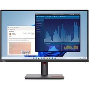 Resim Lenovo Thinkvision P27PZ-30 63E4GAT2TK 27" 4 MS 60 Hz 4K UHD Pivot IPS Mini LED Monitör 