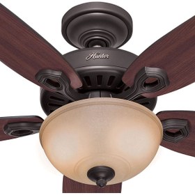 Resim Hunter Fan Builders Deluxe Çağdaş Bronz 132 Cm. Aydınlatmalı Tavan Vantilatörü 