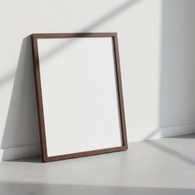 Resim Fark Tanıtım Premium Masif Çam Çerçeve - 3mm MDF Arkalık - 500 Mikron Kırılmaz Şeffaf PVC Ön Koruma - Şık ve Dayanıklı Duvar Ahşap Çerçevesi (Ceviz, 33cm x 48cm) 