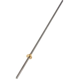 Resim Geeroyoo 3d Yazıcı T8 Basamaklı Motor İçin Paslanmaz Çelik İğişen Mil, 2mm İvme, 8mm Gidim 150mm , Korozyona Ve Yüksek Sıcaklığa Dayanıklı 