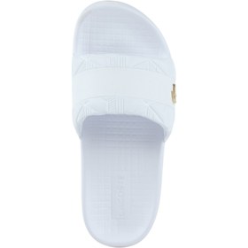 Resim Lacoste Serve Slide Hybrid Kadın Beyaz Terlik (751CFA0031.21G) 
