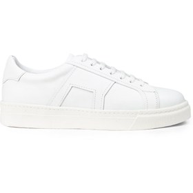 Resim Deery Erkek Beyaz Hakiki Deri Sneaker Ayakkabı 