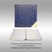Resim Nurcan Foto NRCN-C50315 315 x 325 MM 50 Yaprak 100 Sayfa Ciltbezli Yapıştırmalı Fotoğraf Albümü 