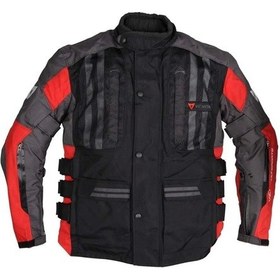 Resim Venom Motosiklet Montu Tourex 4 Mevsim Ce Sertifikalı Touring Long Motor Mont Siyah-kırmızı 