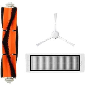 Resim Roborge Xiaomi Vacuum Mop 1C (STYTJ01ZHM) Robot Süpürge Uyumlu 3'lü Yedek Parça Seti 