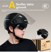 Resim Moly Güneş Koruma Unisex Emniyet Kaskı, Uzun Lens, Çift Lens, Haki Renk, Her Mevsim İçin Uygun, Yetişkinler İçin Kullanılır Haki 