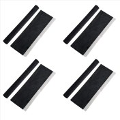 Resim Lillian 8x Buzdolabı Kapı Kolu Kapağı Mutfak Aletleri Dekor Kolları Kaymaz Koruyucu Eldiven Siyah (Yurt Dışından) 