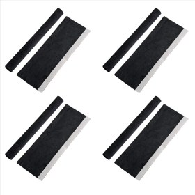 Resim Lillian 8x Buzdolabı Kapı Kolu Kapağı Mutfak Aletleri Dekor Kolları Kaymaz Koruyucu Eldiven Siyah (Yurt Dışından) 