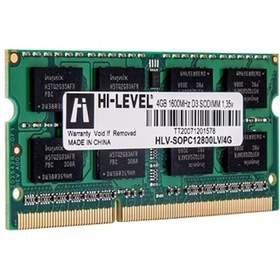 Resim HI-LEVEL 4GB DDR3 1600MHZ NOTEBOOK RAM VALUE HLV-SOPC12800LV/4G 1.35volt (Low Voltage) 