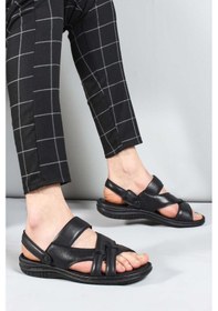 Resim Hakiki Deri Erkek Klasik Sandalet 952ma710 001 