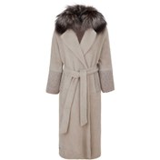 Resim Bej Tekstil - Kürk Kadın Kürk Kaban - K23IKM320362-R33 