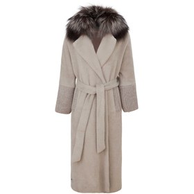 Resim Bej Tekstil - Kürk Kadın Kürk Kaban - K23IKM320362-R33 