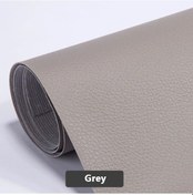 Resim Kendinden Yapışkanlı Deri Kanepe Tamir Yama Mobilya Masa Sandalye Etiket Koltuk Grey 20x30cm 