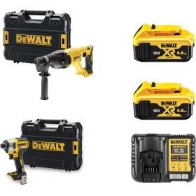 Resim Dewalt DCH133NT + DCF887NT + 2×4 Ah Akü + Şarj Cihazı 