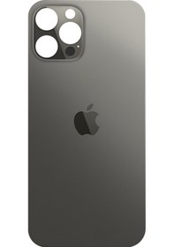 Resim Apple Uyumlu iPhone 12 Pro Max Arka Pil Kapağı (Cam) 