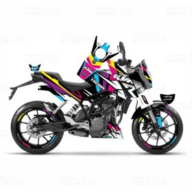 Resim KTM Duke 125 Colors Design Sticker Seti KTM Duke 125 Colors Design Sticker Seti