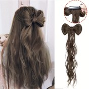 Resim 35.56 cm Dalgalı Yarım Yay Toka Moda At Kuyruğu Sentetik Yüksek Isıya Dayanıklı Malzeme Günlük Kullanım İçin Uygun Saç Hacmini Artırır Halloween Noel 