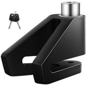 Resim Sones Elektrikli Araç Üçgen Disk Fren Kilidi Evrensel Alaşımlı Çelik Hırsızlığa Karşı Kilit Scooter Asma Kilit Siyah 