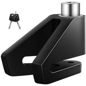 Resim Sones Elektrikli Araç Üçgen Disk Fren Kilidi Evrensel Alaşımlı Çelik Hırsızlığa Karşı Kilit Scooter Asma Kilit Siyah 