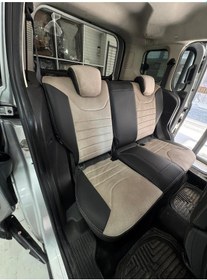 Resim Ford Courier 2014-2022 Arka Oturma Tümsekli Model Uyumlu - Oto Koltuk Kılıfı 