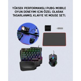 Resim MCM Group Bluetooth 5.3 Mobil Oyun Aksesuar Seti - Pubg Uyumlu 