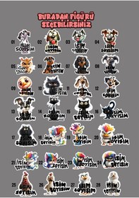 Resim Okul Etiketi Kalem Defter Etiketi İsme Özel Etiket Set15 