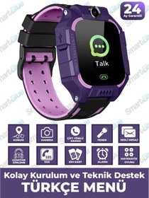 Resim SMARTBLUE Sim Kartlı, Gps Konum Takipli, Sos Acil Arama, Uzaktan Ortam Dinlemeli Akıllı Çocuk Saati 