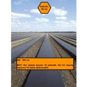 Resim NetBazaars 100 cm Enli Malç Naylonu, Çilek, Marul, Karpuz Üretimi Için Ot Engelleyici, Toprak Nem Koruyucu 