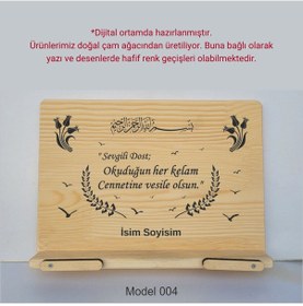 Resim Münzevi Masaüstü Ahşap Rahle/tablet/kitap Tutucu-model004 