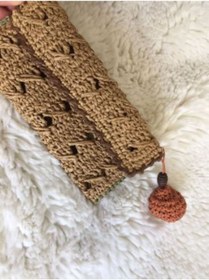 Resim Zeynep Çanta Hasır Gözlük Kılıf Çanta , El Örgü Gözlük Çantası , Taşıma Çantası,telefon Çanta 