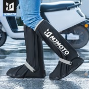 Resim MJMOTO Yüksek Tüp Yağmur Ayakkabı Kapakları Yaratıcı Su Geçirmez Yeniden Kullanılabilir Motosiklet Bisikleti Yağmurluk Botu Yağmurdan Koruyucu Ayakkabı Kılıfı 