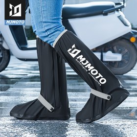 Resim MJMOTO Yüksek Tüp Yağmur Ayakkabı Kapakları Yaratıcı Su Geçirmez Yeniden Kullanılabilir Motosiklet Bisikleti Yağmurluk Botu Yağmurdan Koruyucu Ayakkabı Kılıfı 