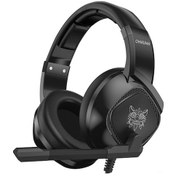 Resim Onıkuma K19 Oyun Kulaklığı: 40mm Surround Ses, Led Işık, Mikrofon, Sessiz Mod Ve Ses Kontrolü - Siyah Pc/ps4/ Telefon Uyumlu 
