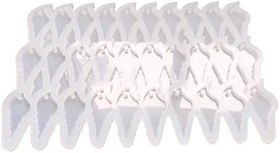 Resim Epoksi Reçine Silikon Kalıp Çoklu Deniz Kabuğu Delikli Anahtarlık Kalıbı 30 Lu 